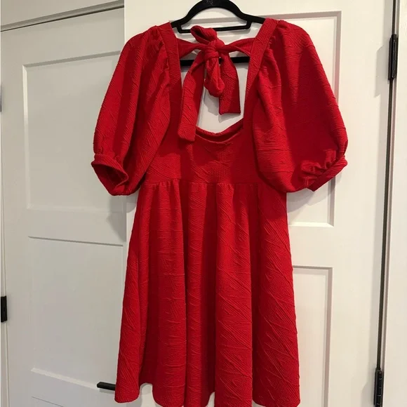 Red Free People Violet Mini Dress - Picture 7 of 8